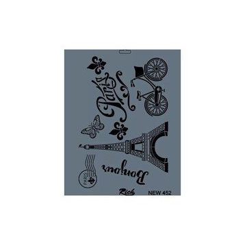 Rich New Seri N-452 35x25 cm Stencil