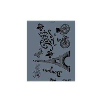 Rich New Seri N-452 35x25 cm Stencil