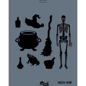 Rich New Seri N-459 35x25 cm Stencil
