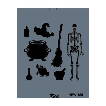 Rich New Seri N-459 35x25 cm Stencil