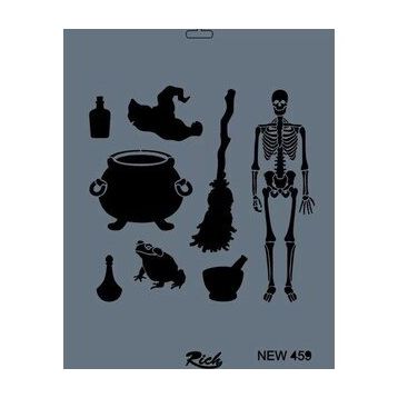 Rich New Seri N-459 35x25 cm Stencil