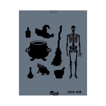 Rich New Seri N-459 35x25 cm Stencil