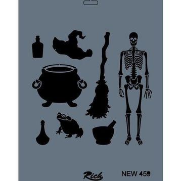 Rich New Seri N-459 35x25 cm Stencil