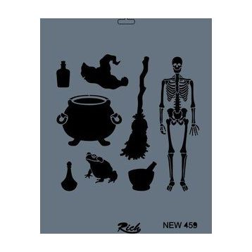 Rich New Seri N-459 35x25 cm Stencil