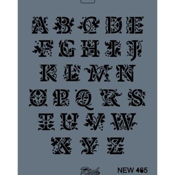 Rich New Seri N-465 35x25 cm Stencil