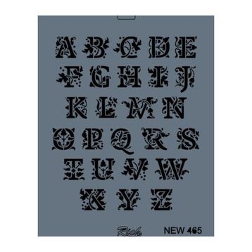 Rich New Seri N-465 35x25 cm Stencil