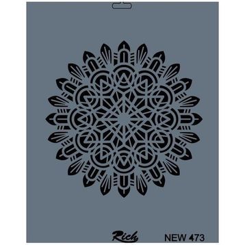 Rich New Seri N-473 35x25 cm Stencil