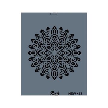 Rich New Seri N-473 35x25 cm Stencil