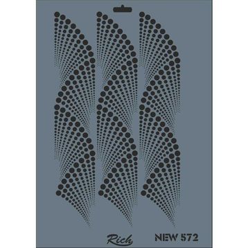 Rich New Seri N-572 35 x 25 cm Stencil
