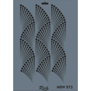 Rich New Seri N-572 35 x 25 cm Stencil