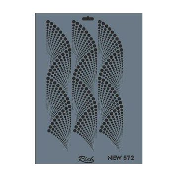 Rich New Seri N-572 35 x 25 cm Stencil