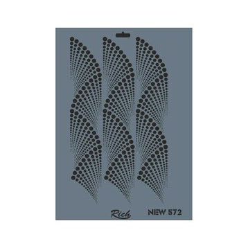Rich New Seri N-572 35 x 25 cm Stencil