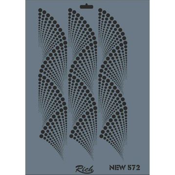 Rich New Seri N-572 35 x 25 cm Stencil