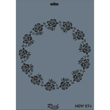 Rich New Seri N-574 35x25 cm Stencil