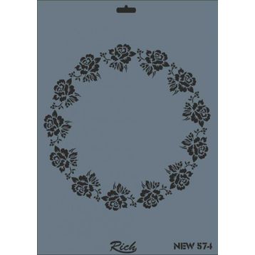 Rich New Seri N-574 35x25 cm Stencil