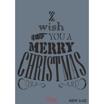 Rich New Seri N-640 35x25 cm Stencil