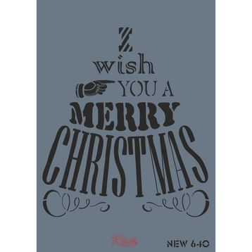 Rich New Seri N-640 35x25 cm Stencil