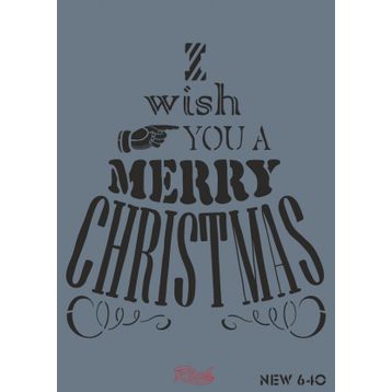 Rich New Seri N-640 35x25 cm Stencil