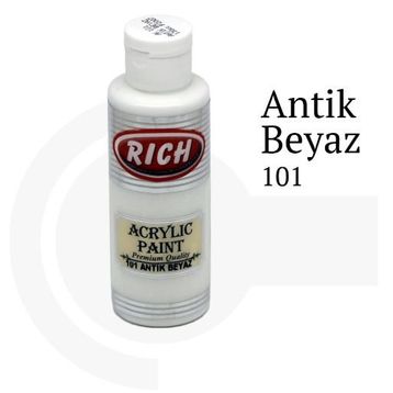 Rich No:101 Antik Beyaz 130ml Akrilik Boya