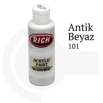 Rich No:101 Antik Beyaz 130ml Akrilik Boya