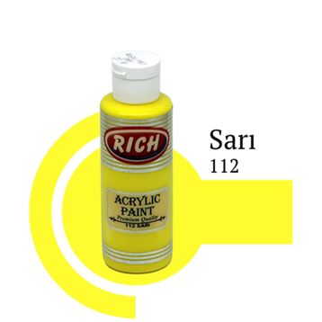 Rich No:112 Sarı 130ml Akrilik Boya