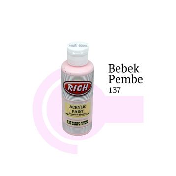 Rich No:137 Bebek Pembe 130ml Akrilik Boya