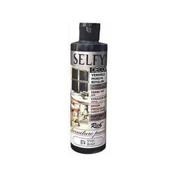 Rich Selfy Decor Siyah 240 cc Vernikli Boya