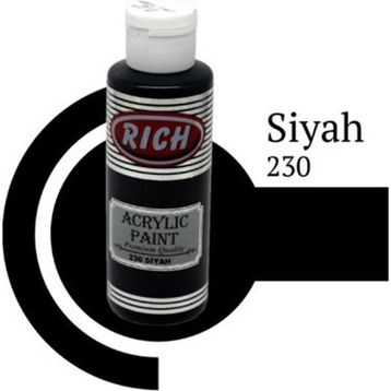 Rich Siyah 130 cc Akrilik Boya