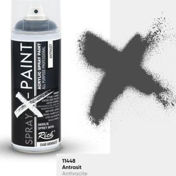Rich Spray X-Paint 400 ml Antrasit Akrilik Sprey Boya