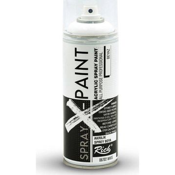 Rich Spray X-Paint 400 ml Beyaz Akrilik Sprey Boya