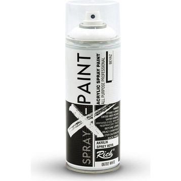 Rich Spray X-Paint 400 ml Beyaz Akrilik Sprey Boya