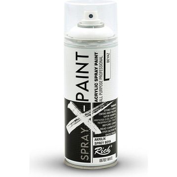 Rich Spray X-Paint 400 ml Beyaz Akrilik Sprey Boya