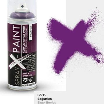 Rich Spray X-Paint 400 ml Böğürtlen Akrilik Sprey Boya