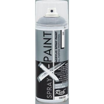 Rich Spray X-Paint 400 ml Gri Akrilik Sprey Boya