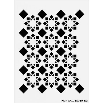 Rich WALL-032 50x70 cm Duvar Stencil Boyama Şablonu