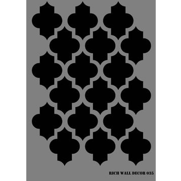 Rich WALL-035 50x70 cm Duvar Stencil Boyama Şablonu
