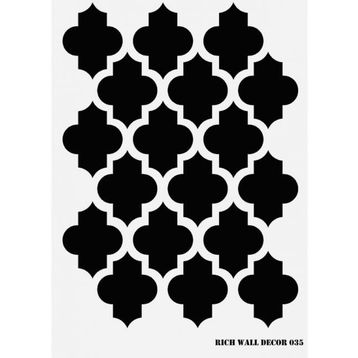 Rich WALL-035 50x70 cm Duvar Stencil Boyama Şablonu