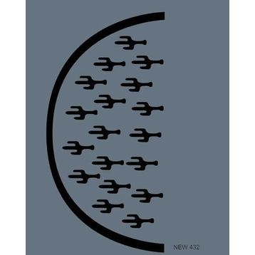 Rich Xl432 35x25 cm Stencil
