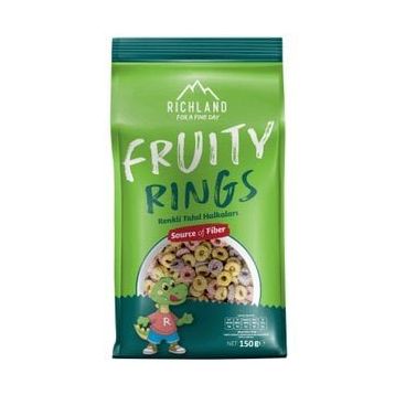 Richland 150 gr Fruity Rings Renkli Tahıl Halkaları