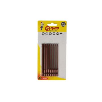 Rico 005-KK1124 150 mm 8 Parça Kaplamalı Torx Bits Seti