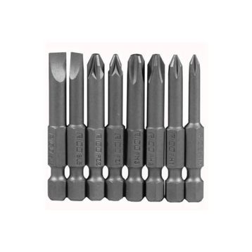 Rico 005-KK1130 PH+PZ+SL 8 Parça 50 mm Yıldız Düz Bits Uç Seti