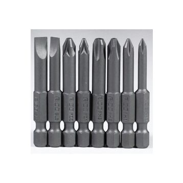 Rico 005-KK1130 PH+PZ+SL 8 Parça 50 mm Yıldız Düz Bits Uç Seti