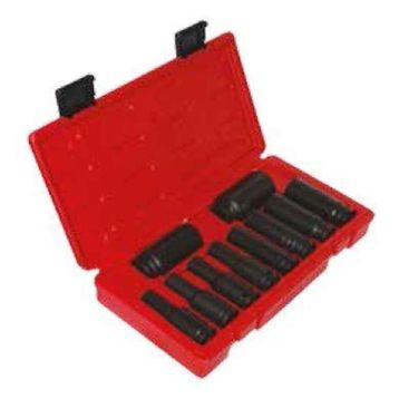 Rico 007-RC2325 1/2 6 Köşe 10 Parça Havalı Derin Lokma Takımı