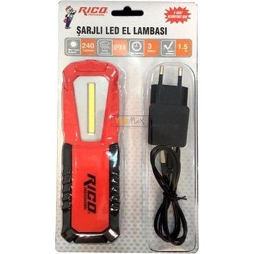 Rico 013-RC0038 420 Lümen Şarjlı Led El Lambası