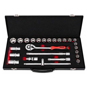 Rico 1/2 25 Parça Vidalı Tip Altı Köşe Lokma Takımı