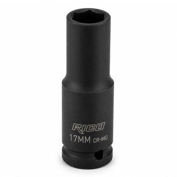 Rico 1/2 inç 6 Köşe 17 mm Uzun Derin Havalı Lokma
