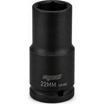 Rico 1/2 inç 6 Köşe 22 mm Uzun Derin Havalı Lokma