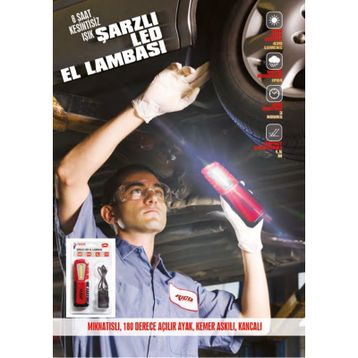 Rico Rc0028 420 Lümens Şarjlı Led El Feneri El Lambası