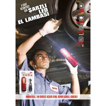 Rico Rc0028 420 Lümens Şarjlı Led El Feneri El Lambası