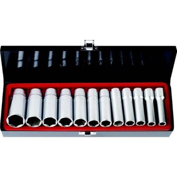 Rico RC1212SD 1/2 inç 12PCS 6 Köşe Uzun Lokma Seti Takımı